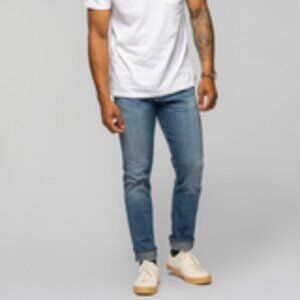 Revtown Selvedge Taper Jeans, Faded Indigo (32x32)